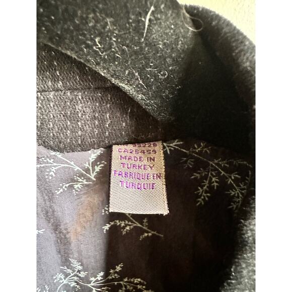 Ted Baker Cotton Blend Purple Label Black Striped Sport Coat Sz. 4/Large/40 - Picture 8 of 15